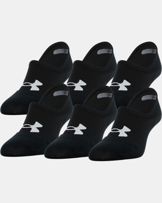 Women's UA Breathe Lite Ultra Low Liner Socks 6-Pack, Black, pdpMainDesktop image number 0